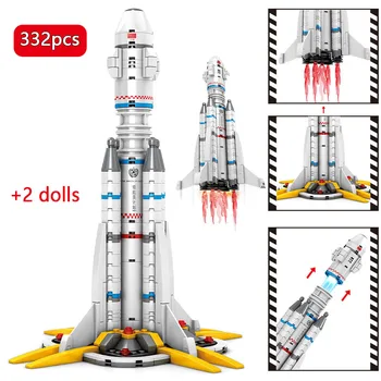 

ENLIGHTEN 322 PCS City DIY Carrier Launch Vehicle For Technic Astronaut The Wandering Earth Rocket Building Blocks Toys For Boys