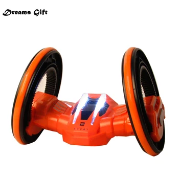 

1X RC Electric Vehicle Car Toy Spinner LED Light Two Wheels For Boy Adult Double Sided High Speed 360-degree Tumbling Free Ships