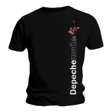 Футболка DEPECHE tee MODE Album Logo VIOLATOR Side Rose все размеры Мужская и женская модная футболка унисекс