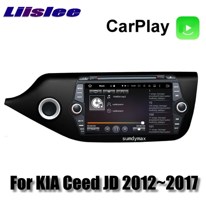 Для KIA Ceed Cee 'd JD 2012 ~ 2018 Автомобильный мультимедийный ТВ DVD GPS Радио Carplay