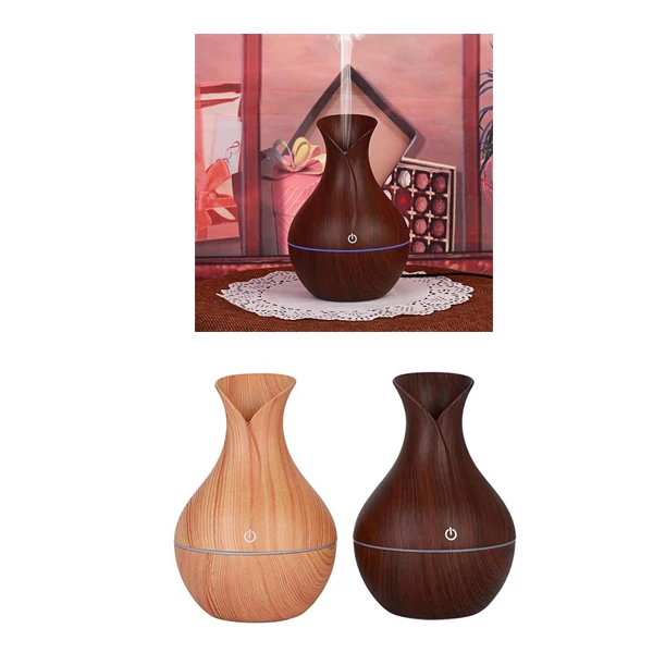 130ml Wood Grain USB Air Mist Humidifier Essential Oil Diffuser for Bedroom Office Car Yoga Spa Salon Aroma Diffuser Mist Maker