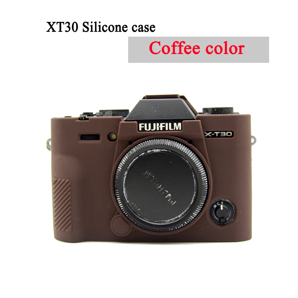 XT30 Coffee Мягкий чехол для камеры, силиконовый чехол для Fujifilm XT10 XT20 XT30, силиконовый чехол, резиновый чехол для камеры, защитный чехол - Цвет: XT30 Coffee