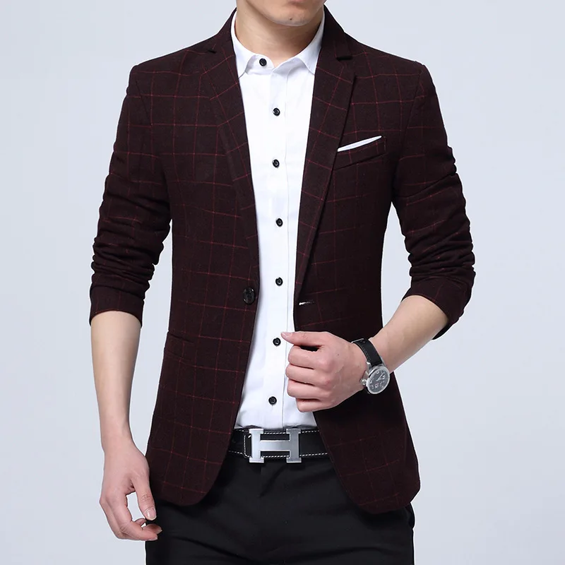 2019 Spring and Autumn New Men's Casual Small Suit Slim Business Jacket Men Casual Single Button Mens Suits Blazer Fashion Coat