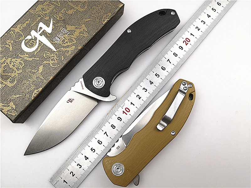 Складной карманный нож CH 3504 G10 Flipper практичный Тактический клинок С флиппером