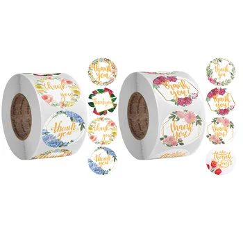 

500pcs/roll Gold Thank You Sticker Seal Labels For Support Small Business Handmade Labels Stationery Sticker Package Decoration