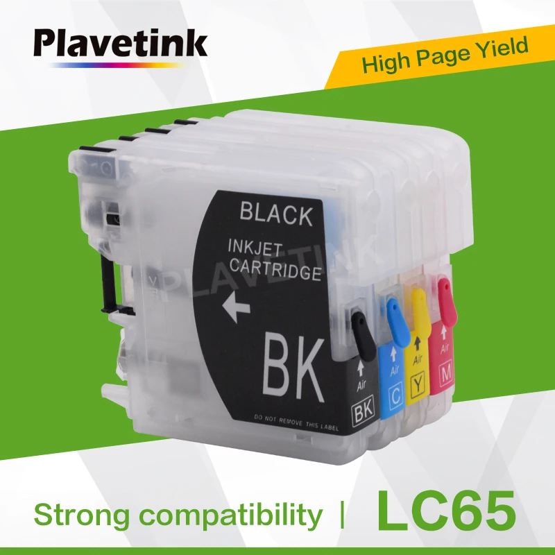 Plavetink принтер струйный картридж для LC65 LC16 LC38 LC61 LC67 LC980 LC990 LC1100 Brother LC 65 XL MFC 675CDW 695CDN