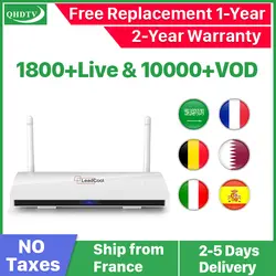 Leadcool QHD ТВ IP ТВ коробке 1 год подписки Европе французский Italia 1300 Каналы dalletek ТВ Android 6.0 ТВ коробка арабский IP ТВ top box