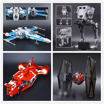 

IN STOCK 05005 05052 05029 05070 Star Plan AT-ST Walker X-wing fighter Building Block Bricks Children Gifts 10174 75153 75101