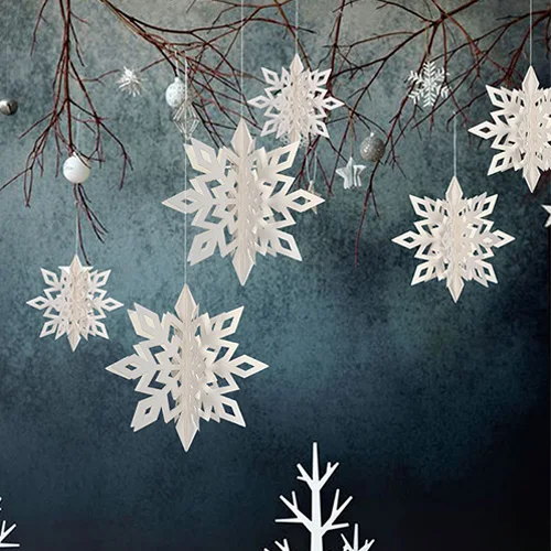 6 шт. Sentiu Floco De Neve Do Floco De Neve De Natal Festa De Natal Casamento Каса Декор Cena Diy Ornamento Decorao Do Partid