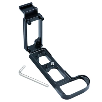 

Quick Release L Plate Bracket Base Holder Hand Grip with Hot Shoe for Nikon Z6 Z7 Compatible Vertical Board (Black)