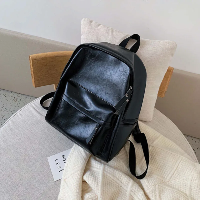 Женский рюкзак высокого качества, Молодежные кожаные рюкзаки для девочек-подростков, женская школьная сумка через плечо, дорожная сумка mochila XA590H - Цвет: Black