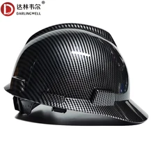 Casque de sécurité en fibre de carbone, casque rigide de Construction, casques de protection ABS de haute qualité, casquette de travail