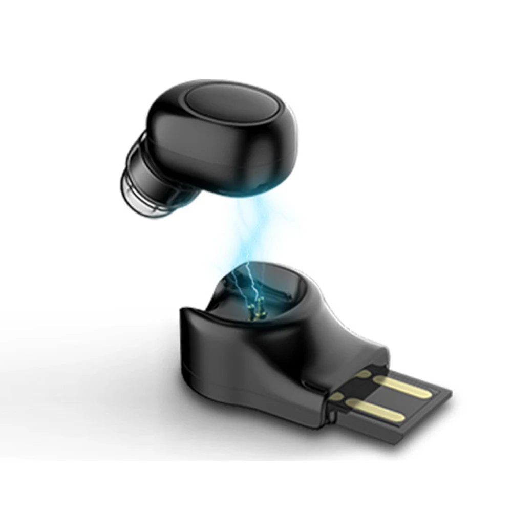

Bluetooth mini Earphone Handfree V4.1 USB 5V charging Car charging Noise Canceling Earphone Portable charging