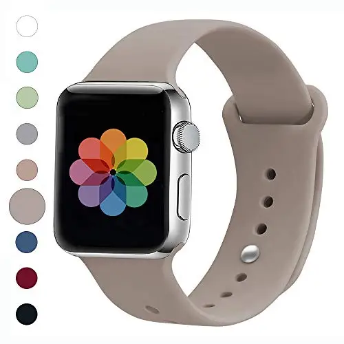Pebble Спортивный силиконовый ремешок для Apple Watch, версии 4/3/2/1, сменный ремешок для наручных часов, ремешок для наручных часов для Apple Watch 42 мм, 38 мм - Цвет ремешка: Pebble