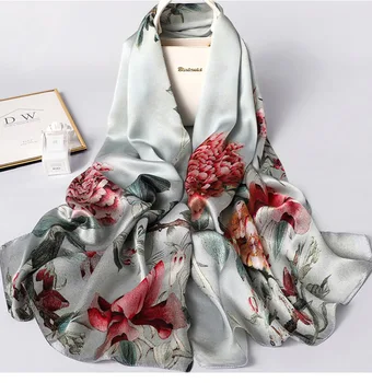 

2020 Spring And Autumn New Warm Scarf Sunscreen Silk Scarf Holiday Beach Towel Silk Air Conditioning Shawl