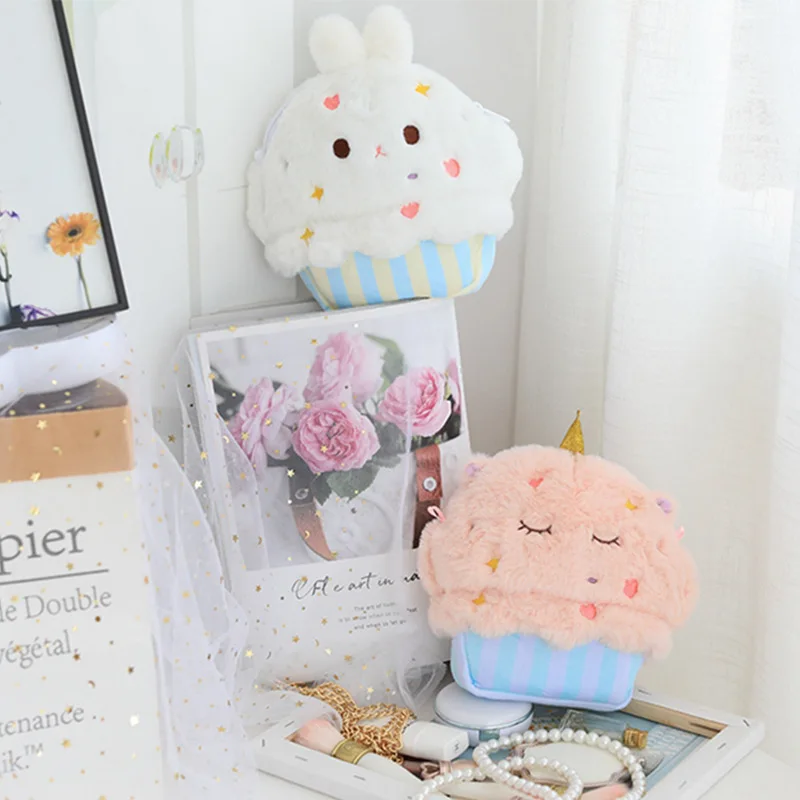 Милый Единорог Кролик плюшевая сумка на плечо игрушки Kawaii торт Единорог Кролик плюшевая сумка подарок на день рождения Рождество для девушки