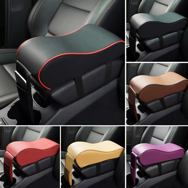 AUTOMECHANIST Auto Zentrale Armlehne Weichen Pad Schwarz Auto Center  Konsole Arm Rest Sitz Box Matte Kissen Kissen Abdeckung Ellenbogen  Unterstützung - AliExpress