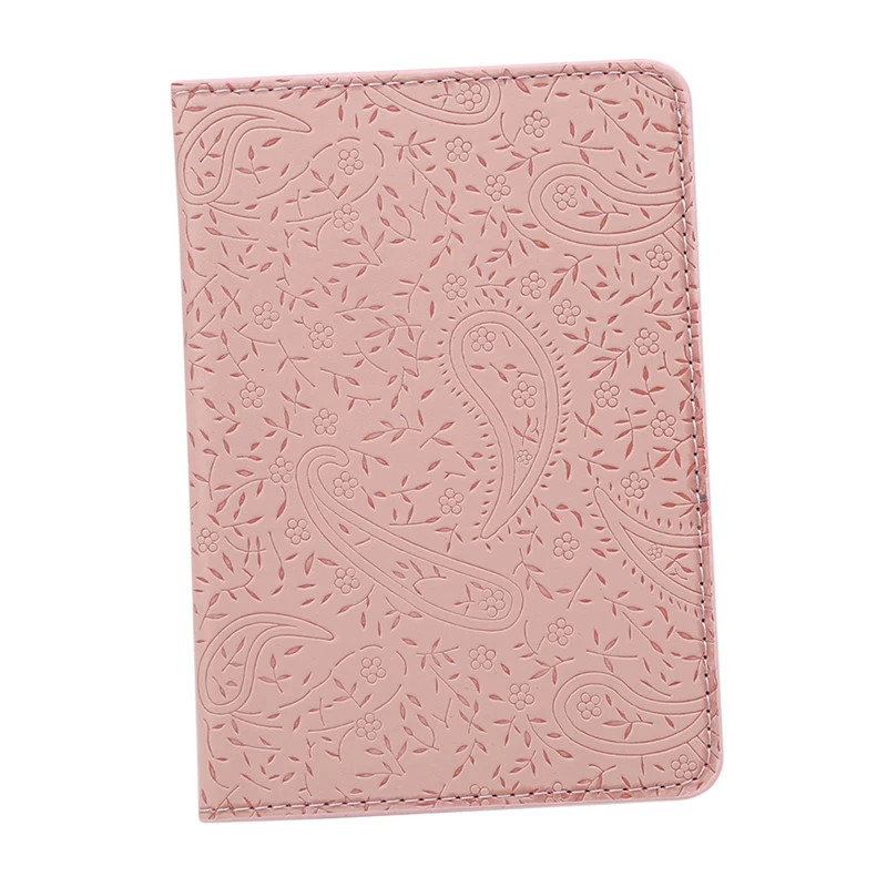 Мягкая обложка для путешествий, Обложка для паспорта, чехол для карт, для женщин и мужчин, дорожный кредитный держатель для карт, для путешествий, для удостоверения личности, для мужчин, держатель для паспорта - Цвет: Pink