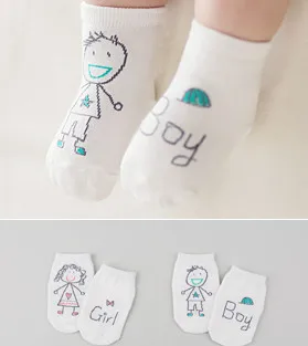 

Spring And Summer Lettered BOY Girl Solid Color Cotton Socks Baby Socks Children's Socks tu ya kuan Anti-slip Children's Socks