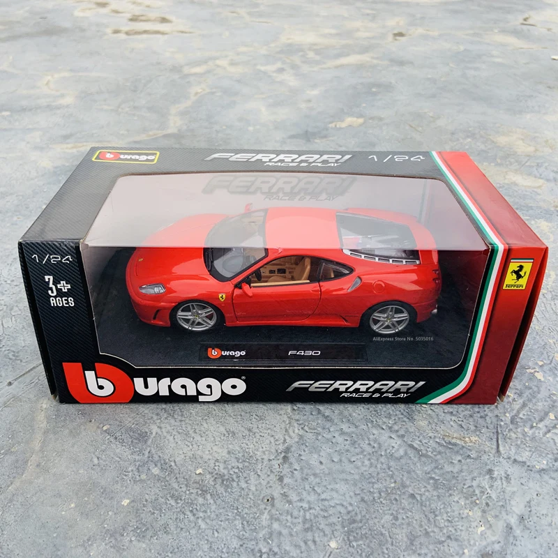 Bburago 1:24 Ferrari F430 collection manufacturer authorized simulation alloy car model crafts decoration collection toy tools