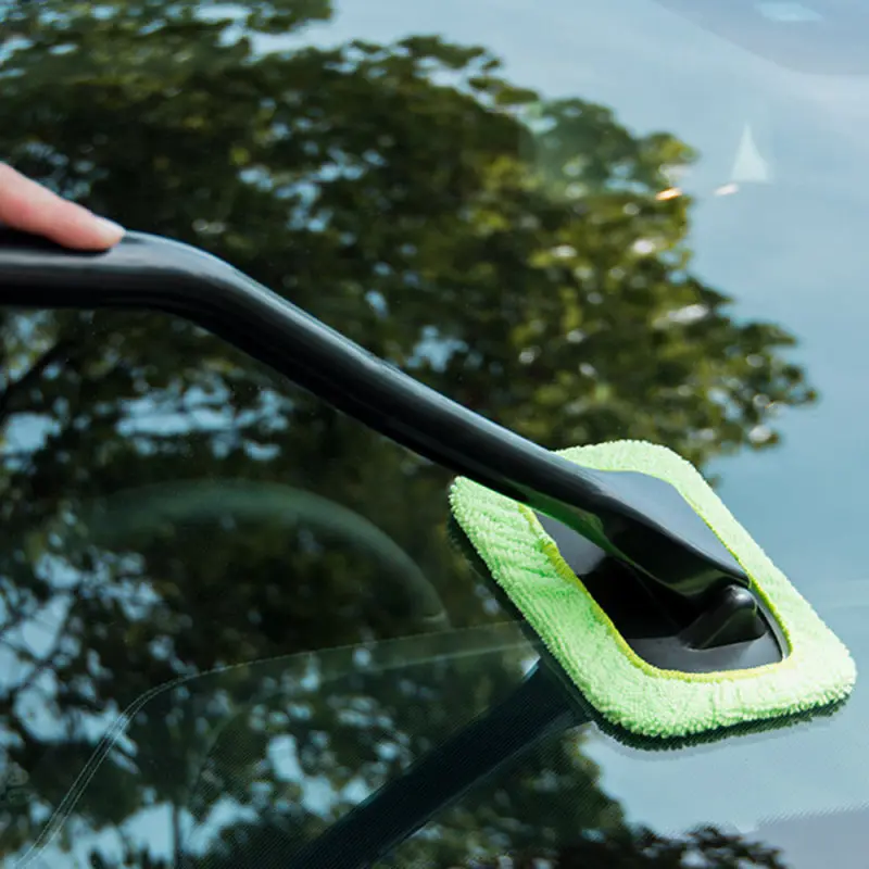 

Detachable Auto Window Brush Microfiber Car Window Dust Fog Moisture Cleaner Wash Brush Windshield Towel Car Cleaning Tool