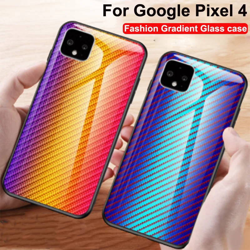 Чехол для Google Pixel 4, витражный градиент, закаленное стекло, чехол s для Google Pixel4 Pixel 4, полный защитный чехол, оболочка
