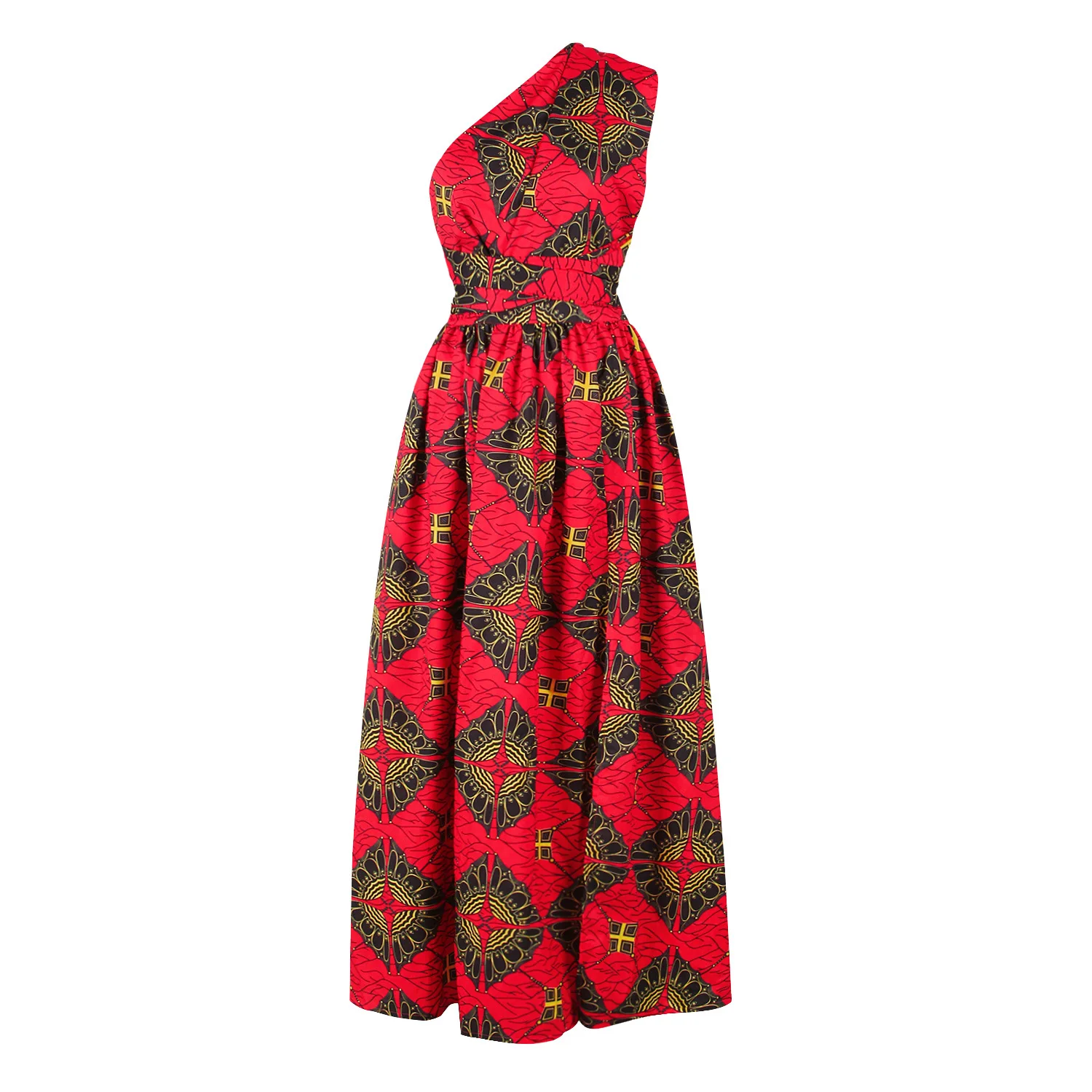 Longue robe africaine wax pour femmes 64