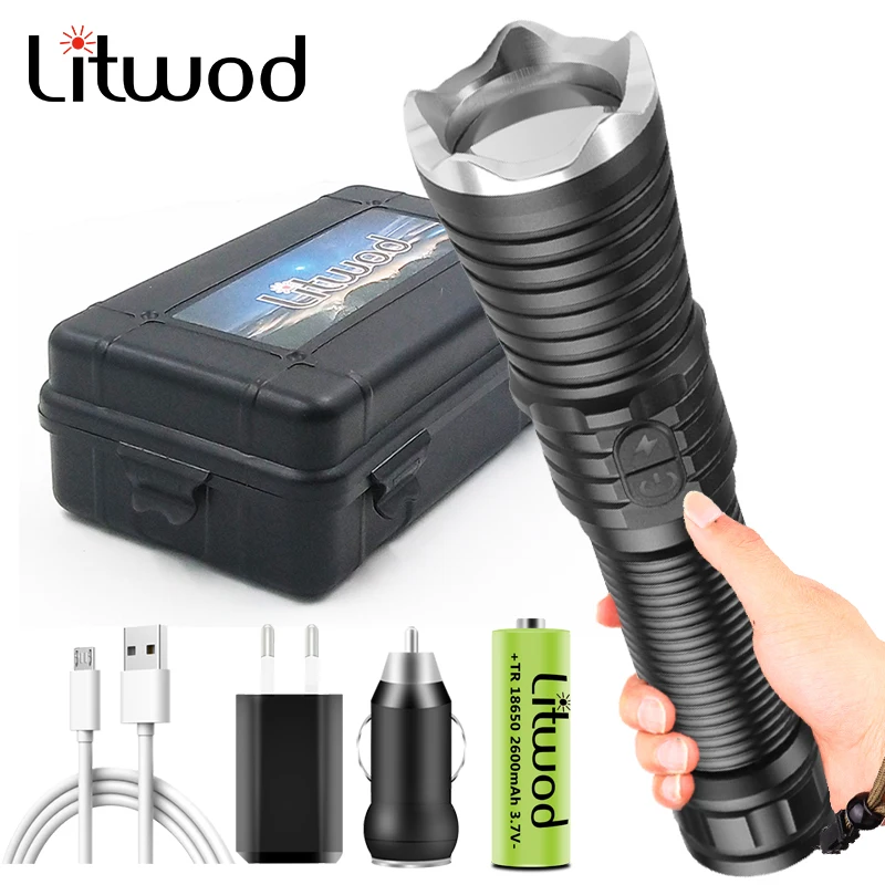 

Powerful XHP180 2,000,000LM Led Flashlight Torch Light Lamp Usb Rechargeable Lamp Ultra Brigh For Outdoor Travel