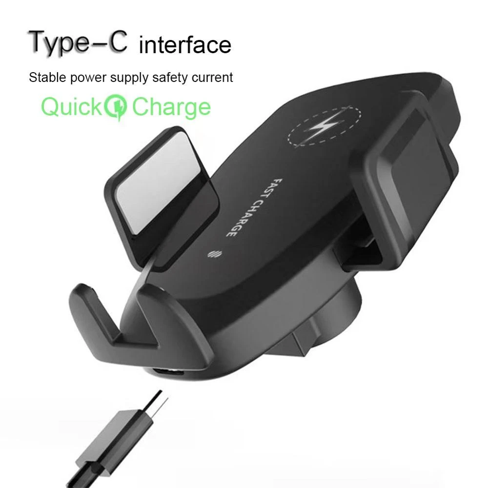 Cargador inalámbrico Qi para teléfono móvil, soporte montaje para coche, carga rápida, de gravedad eléctrica inteligente, 10w| Cargadores inalámbricos| - AliExpress