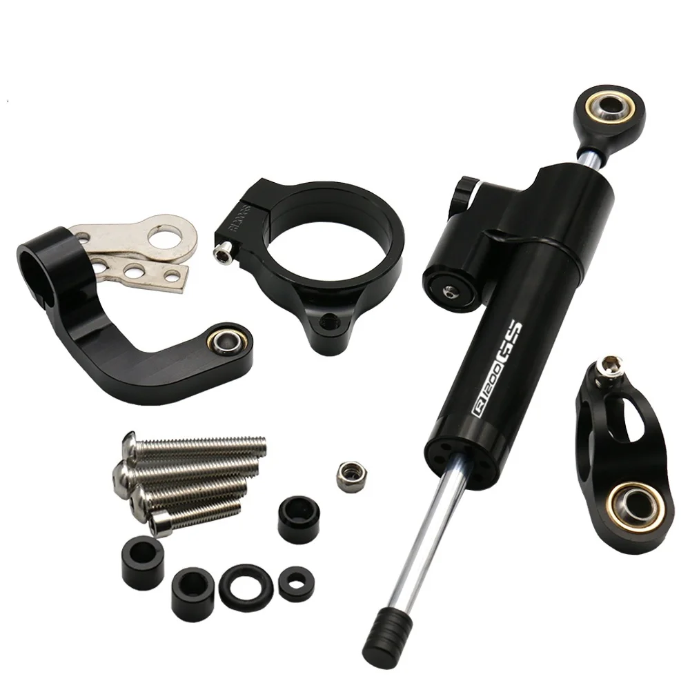 

R1200GS logo Motorcycle CNC stabilizer Damper Complete Steering Mounting Bracket For BMW R1200GS LC 2013 2014 2015 2016 2017