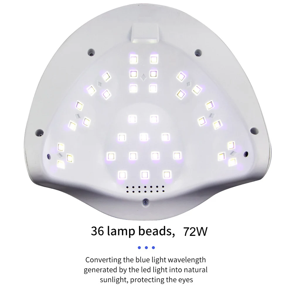 UV Lamp for Manicure Nail Dryer 120/54/36W Nail Lamp For Quick Curing UV Gel Nail Polish With Motion sensing LCD Display