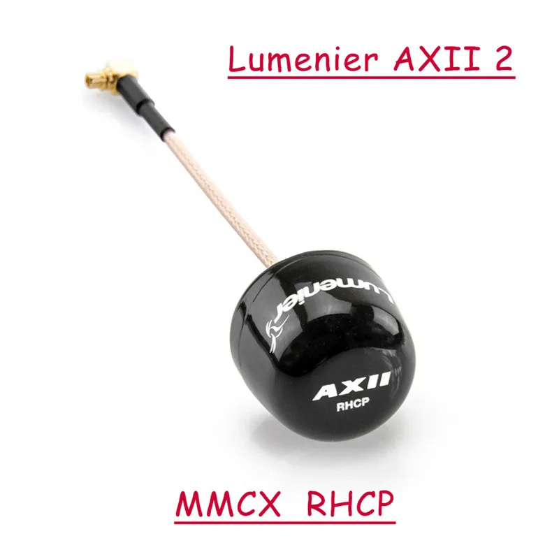 Lumenier AXII 2 5,8 ГГц 2.2dBi Gain FPV Антенна MMCX/прямой MMCX/U. FL/правый угол Stubby/большой диапазон SMA антенна RC Drone Accs - Цвет: RHCP MMCX