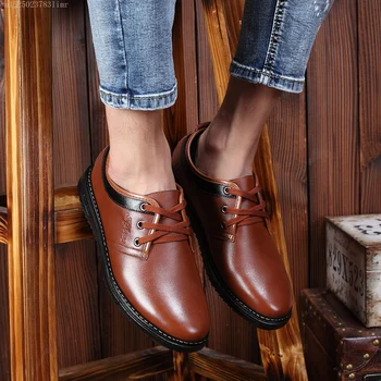 

2020 Men Leather Shoes Male Hih Quality Elastic Band Fashion Desin Shoes Men Solid Tenacity Comfortable Casual Shoes
