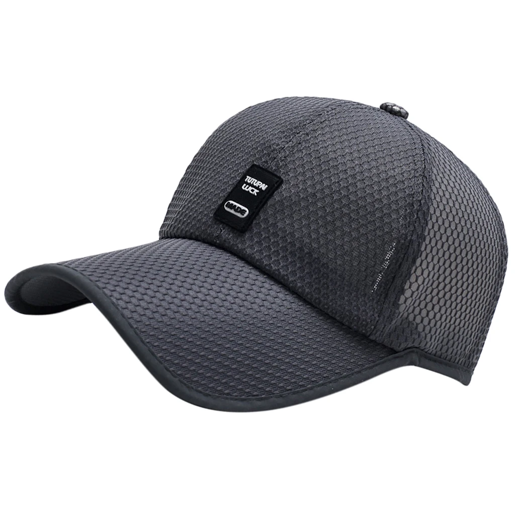Summer Plain Trucker Mesh Hat Snapback Blank Baseball Cap Adjustable