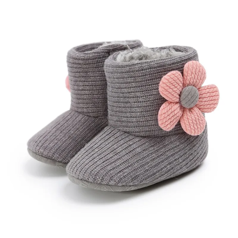 0-18M Warm Newborn Toddler knitted Boots Winter First Walkers baby
Girls Shoes Soft Sole Fur Snow Prewalker Booties