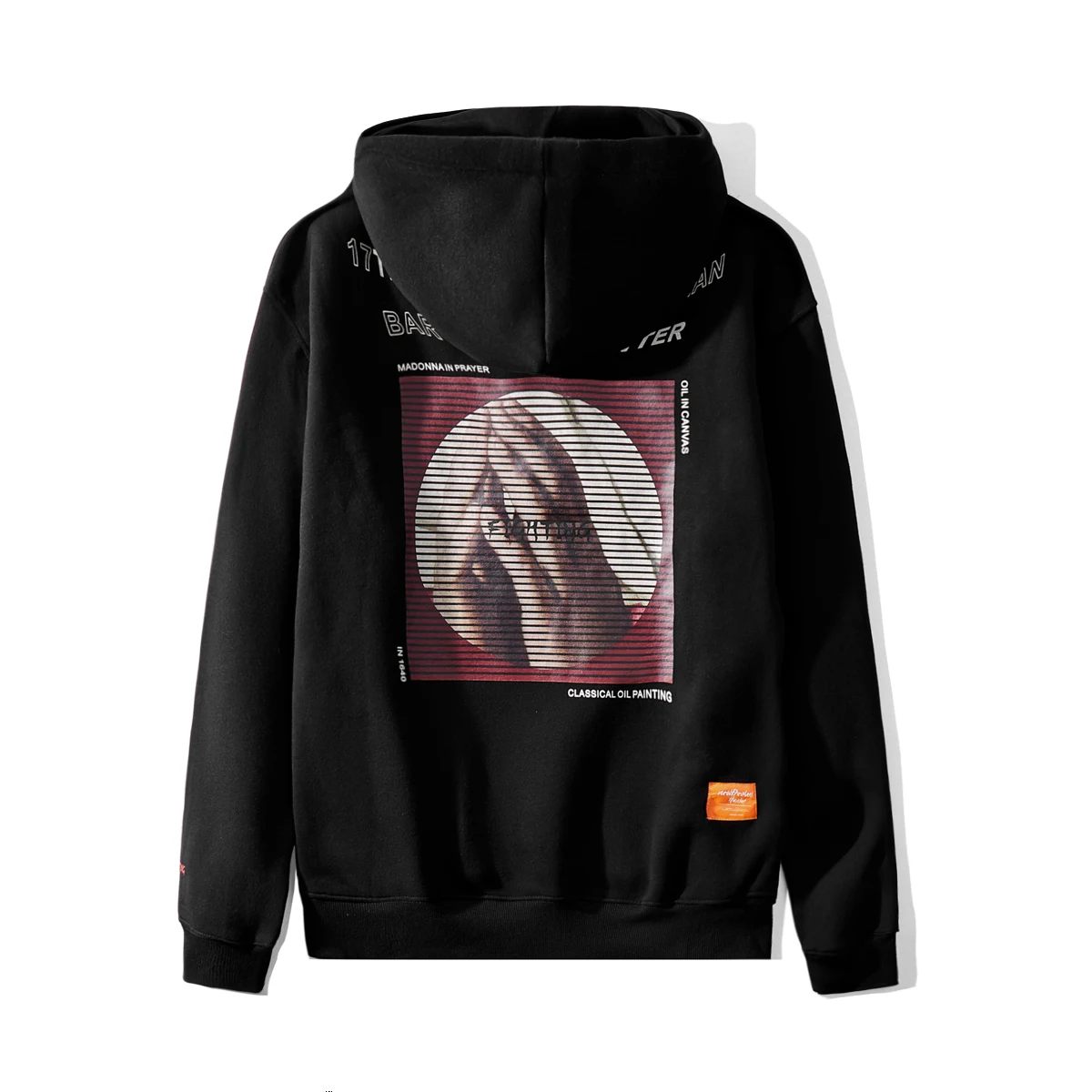 OSCN7 High Street God Print Толстовки мужские Зимние флисовые Харадзюку Большие размеры толстовка с капюшоном Мужская s Женская толстовка SHW-214