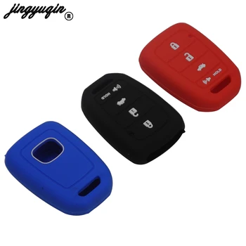 

Jingyuqin 30PCS/LOT FOR HONDA ACCORD CIVIC CRV JAZZ HR-V HRV Vezel 2015 2016 REMOTE WITH HOLD SILICONE CAR KEY FOB COVER CASE