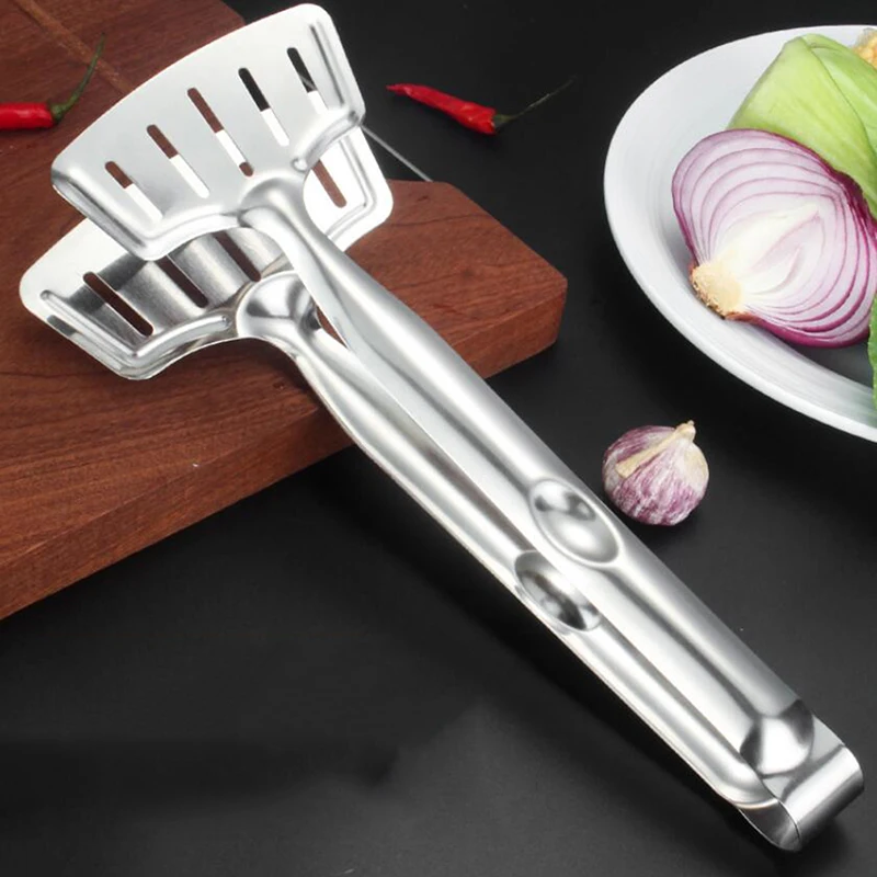 Щипцы для барбекю из нержавеющей стали, зажим для мяса, еды, инструменты для барбекю, выпечка, гриль, салат, стейк, Овощная паста, кухонные аксессуары