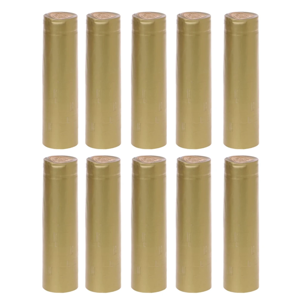 60mm High Wine Bottle Heat Shrink PVC Capsules for Wine Cellar or , 100pcs Pack, 3 Colors Available