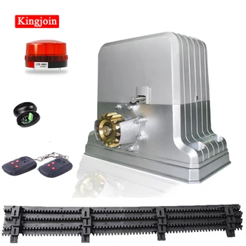 

AC110V ~ 220V heavy 1800kg automatic anti-horizontal sliding door opener with 4m nylon frame 1 flashlight 1 pair of photocells