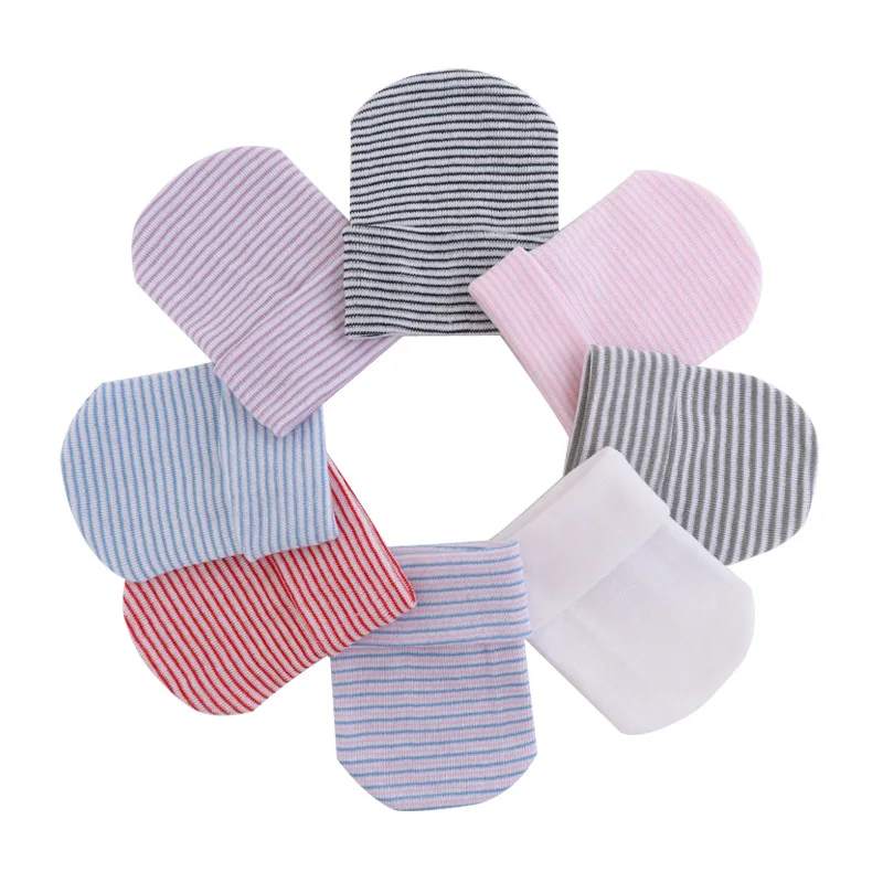 

Winter Spring Striped Hospital Chiffon Knitted Hat Newborn Beanie Hats Solid Color Soft Baby Nursy Cap Comfy Stuff Photo Props