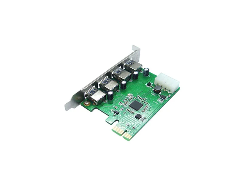 PCI Express 4-портовый USB3.0 конвертировать адаптер карты для настольных компьютеров Поддержка Win Mac OS