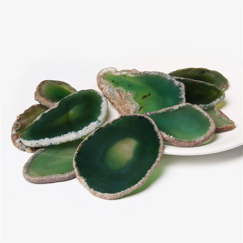 10 pz 50-80mm irregolare onice naturale Agates Geode Slice Decor No Hole Reiki Healing Chakra Stone per la casa Decorat Healing Gift