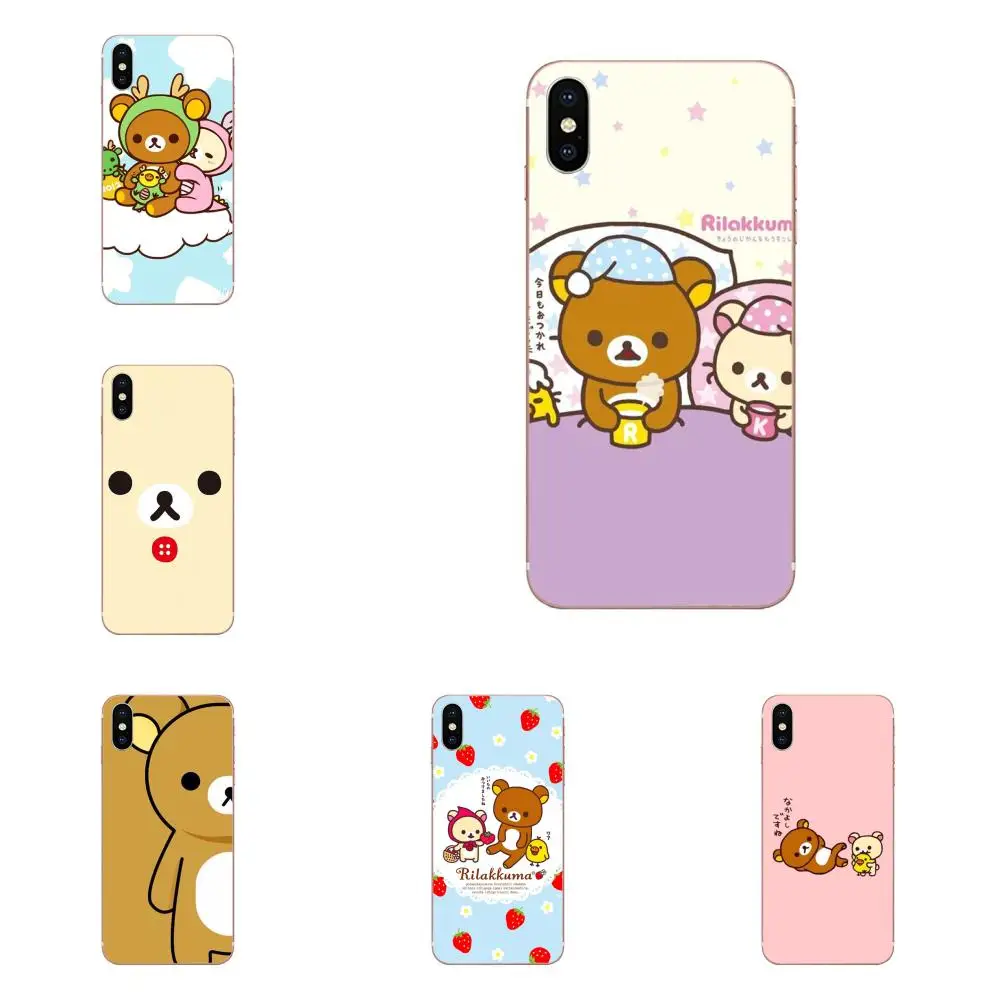 Милый мультяшный мишка Rilakkuma для Huawei Honor 4C 5A 5C 5X 6 6A 6X 7 7A 7C 7X 8 8C 8S 9 10 10i 20 20i Lite Pro мягкий
