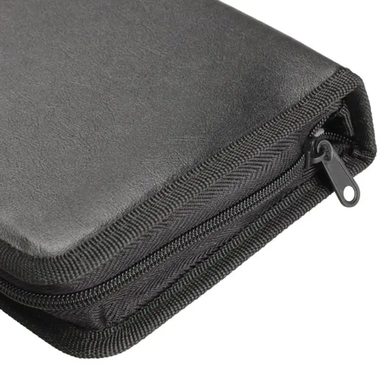 Портативный 80 диск CD VCD DVD Carry Box держатель пакет автомобильный сумка для хранения держатель кошелька чехол коробка черный Органайзер dvd-дисков защитный
