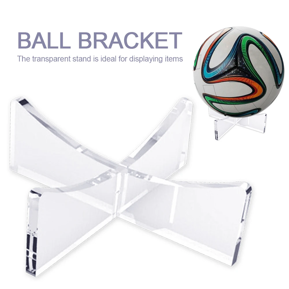 Bowling Display Stand Rugby Basketball Fußball Ball Halterung Halter Transparent Acryl Rack Unterstützung Basis für Ball Display Stand