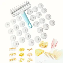 Набор инструментов для выпечки с роликами для теста DIY, 4 типа, шестерни, инструменты для приготовления хлеба, десертов, колеса, резак для теста, пиццы, пирога, корочки, решетки