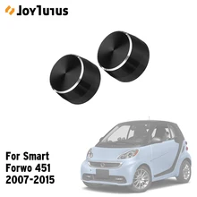 2 шт стальная крышка переключателя лампы для Benz Smart Fortwo 451 2007- Автомобильная Шестерня для очистителя колпачка декоративная наклейка для стайлинга автомобиля