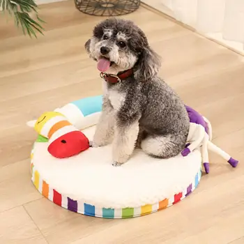 

Super Soft Pet Bed Dog Cat Cat House Enclosed Skin-friendly Square Dog House Warm Sleeping Bag Long Puppy Cushion Mat Portable