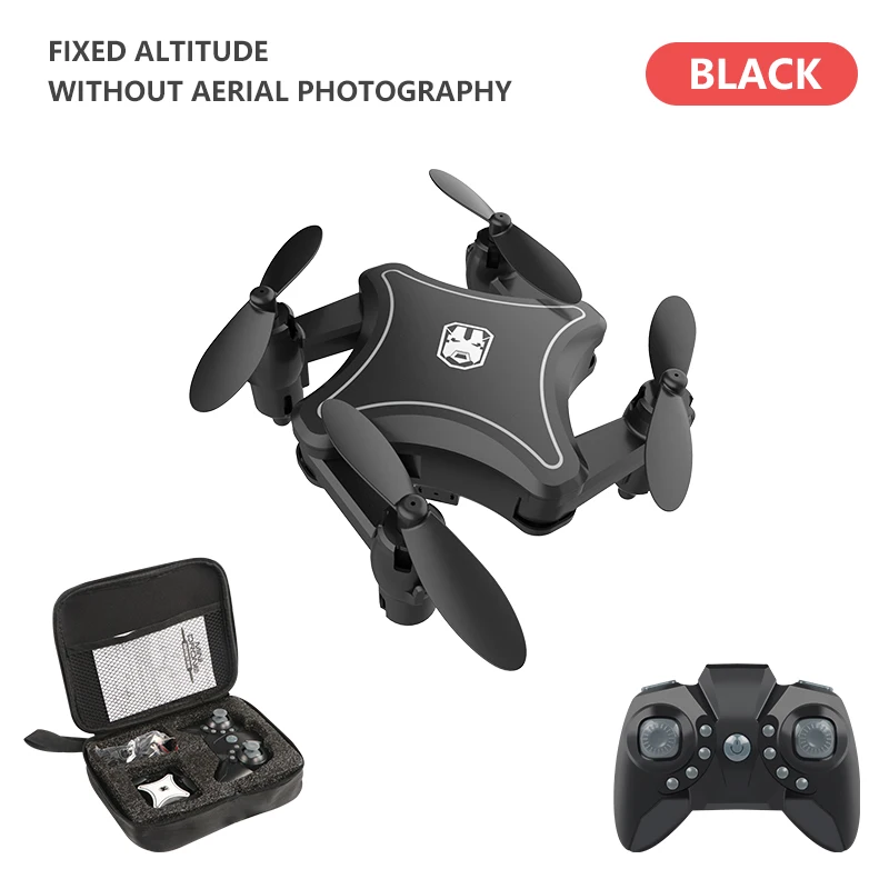 New Original Mini Drone Folding UAV RC Drone with 4K HD Video Camera 4-axis dron RC Quadcopter kids Helicopter drones toys - Color: No camera